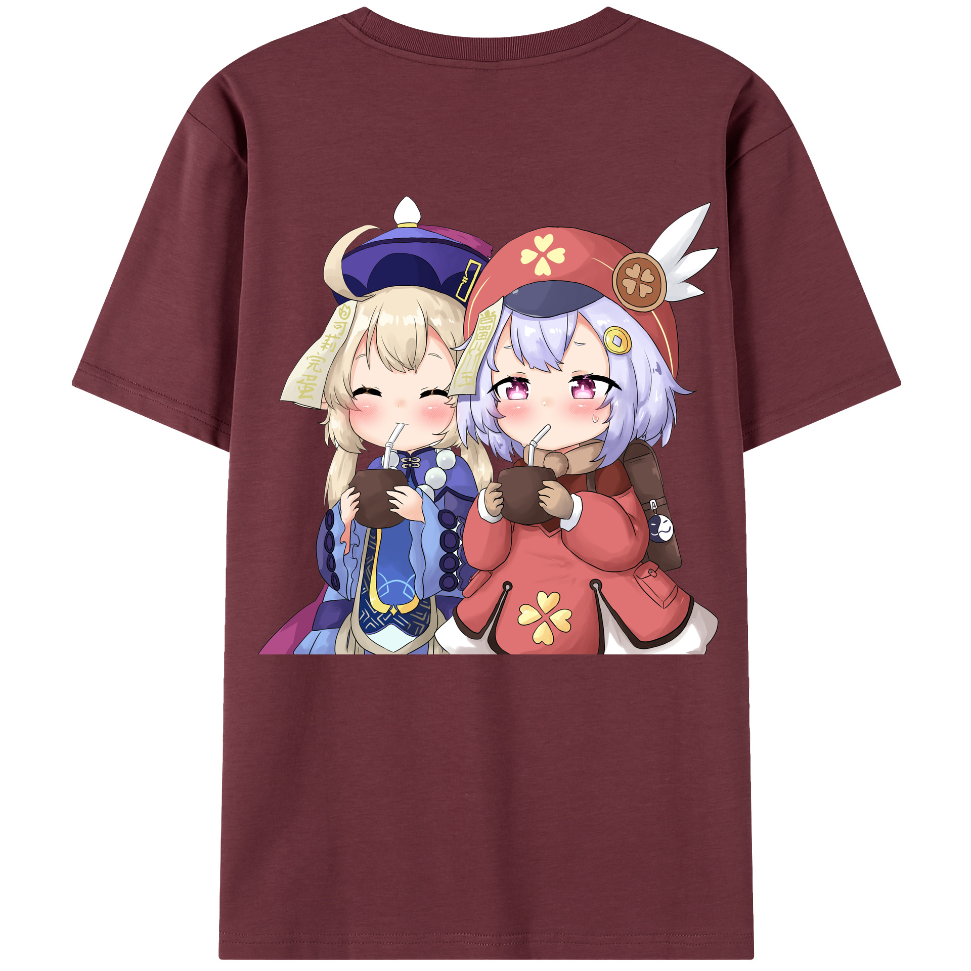 げんし神 七七 なな  genshin Nana 綿100％半袖Tシャツ（背面プリント）